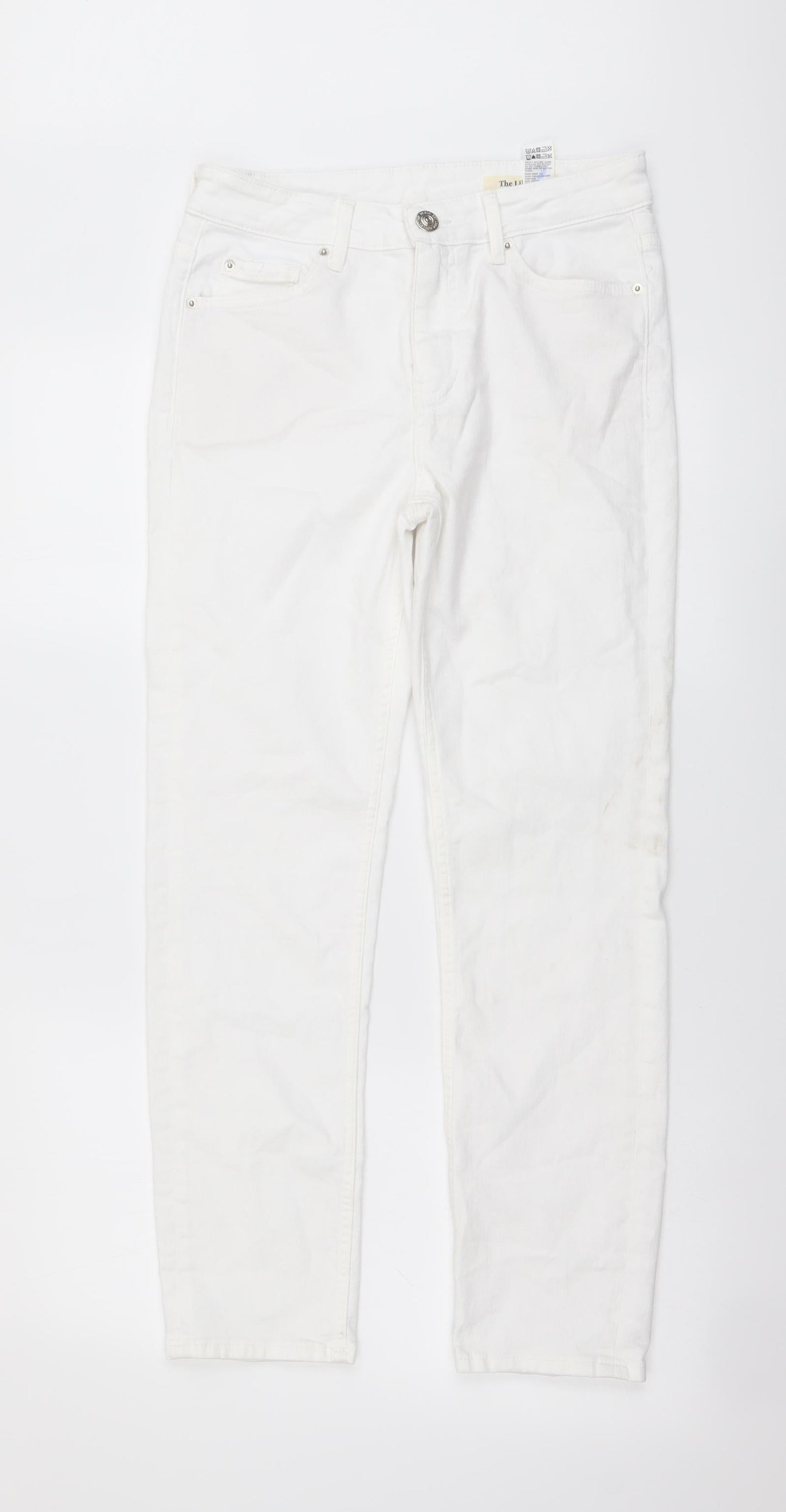 Womens UK Size 10 Marks and Spencer Regular Fit Skinny White Jeans