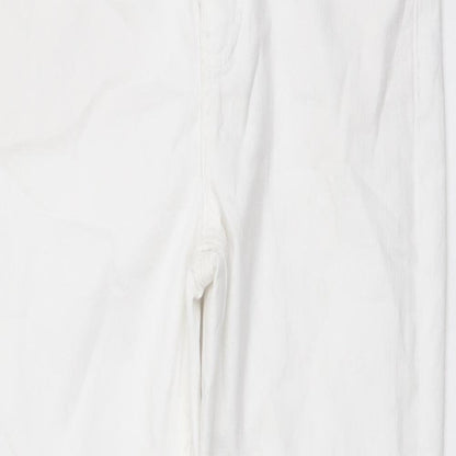 Womens UK Size 10 Marks and Spencer Regular Fit Skinny White Jeans
