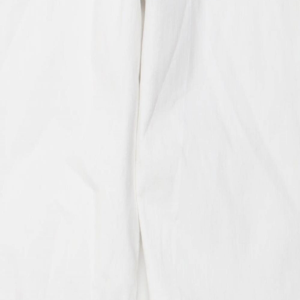 Womens UK Size 10 Marks and Spencer Regular Fit Skinny White Jeans
