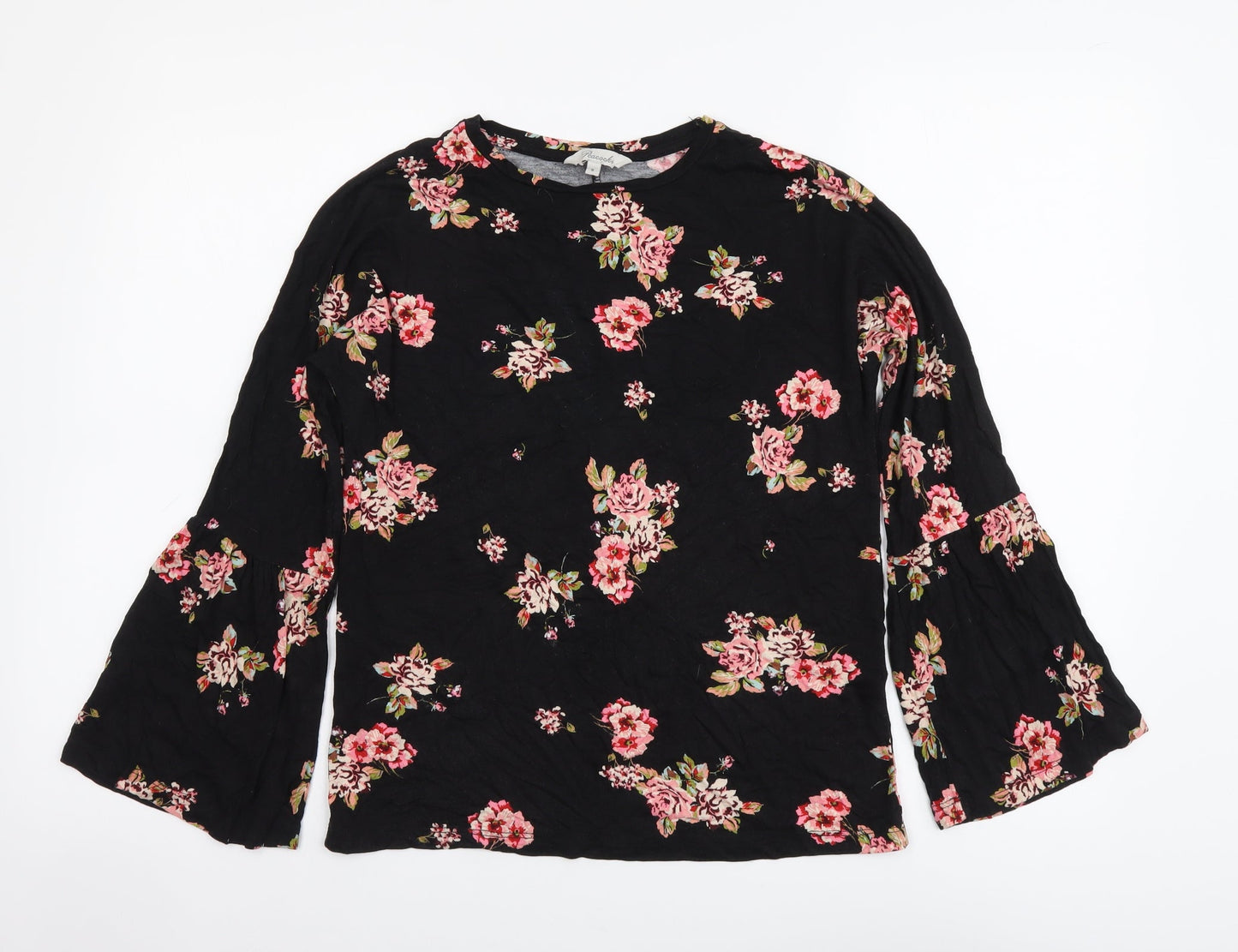 Womens UK Size  Peacocks Black Basic Blouse