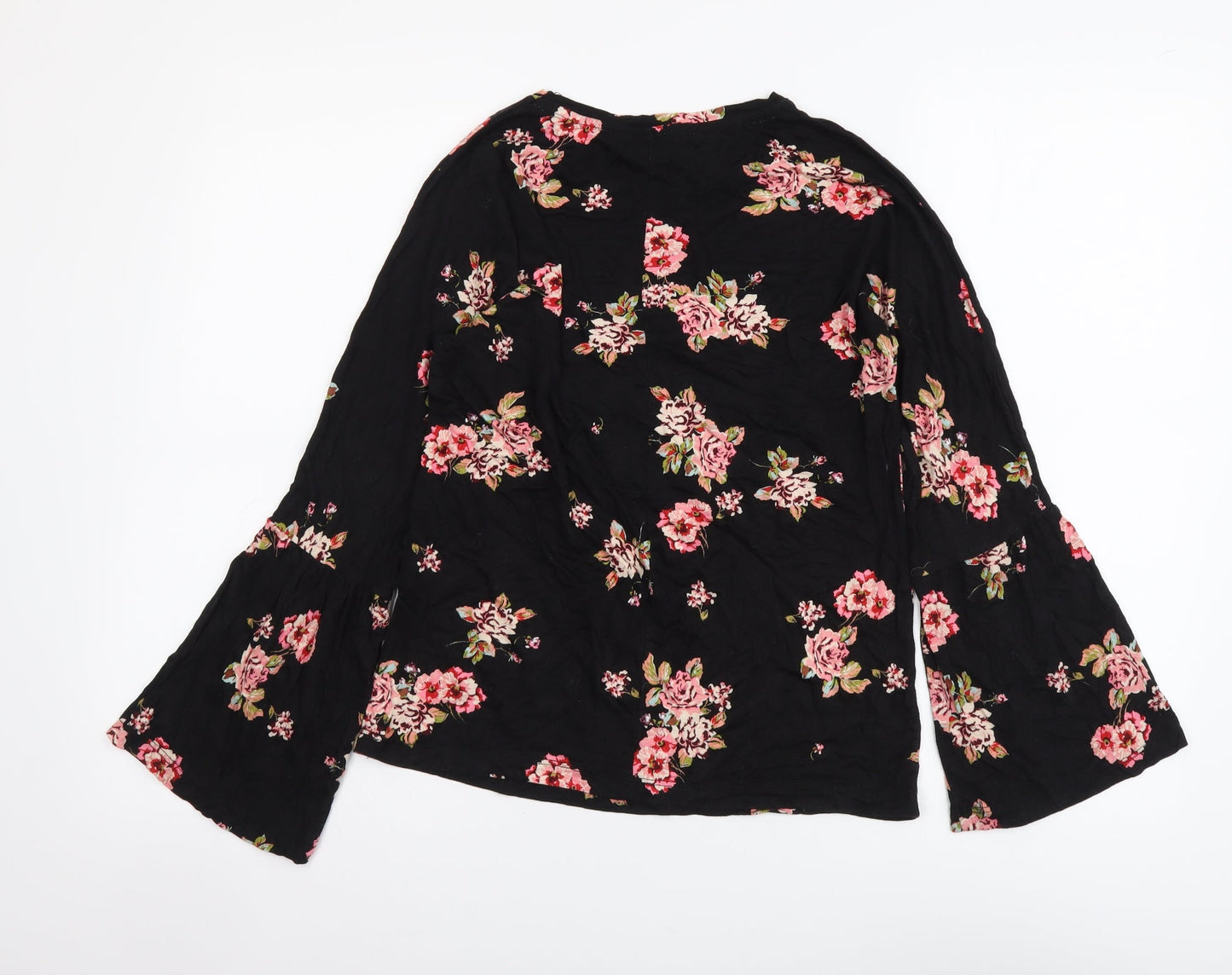 Womens UK Size  Peacocks Black Basic Blouse