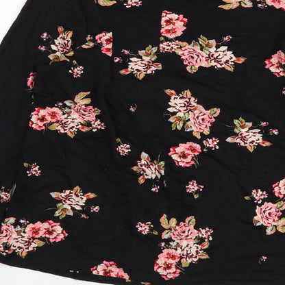 Womens UK Size  Peacocks Black Basic Blouse
