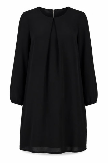 H&M Womens Black Polyester A-Line Size M Round Neck Pullover