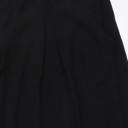 H&M Womens Black Polyester A-Line Size M Round Neck Pullover