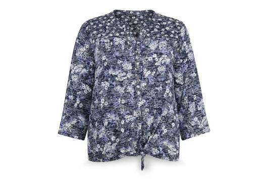 Womens UK Size 12 Roman Grey Basic Button-Up