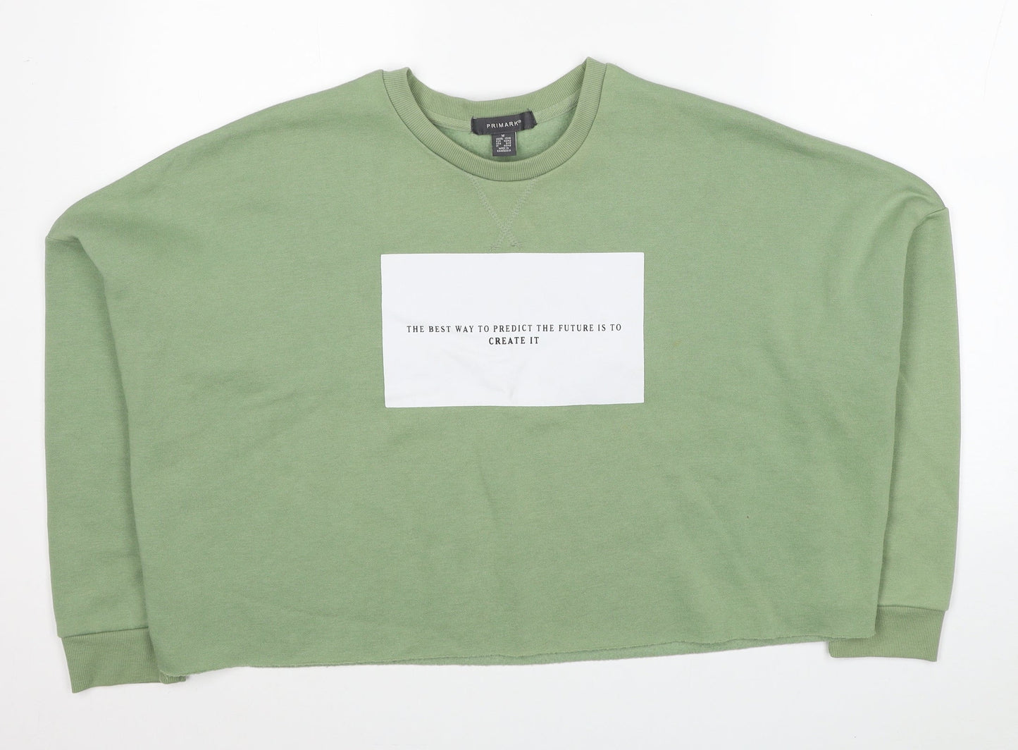 Primark Womens Green Polyester Pullover Sweatshirt Size 12 Pullover - Future