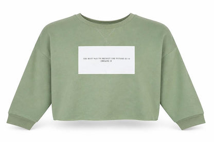 Primark Womens Green Polyester Pullover Sweatshirt Size 12 Pullover - Future