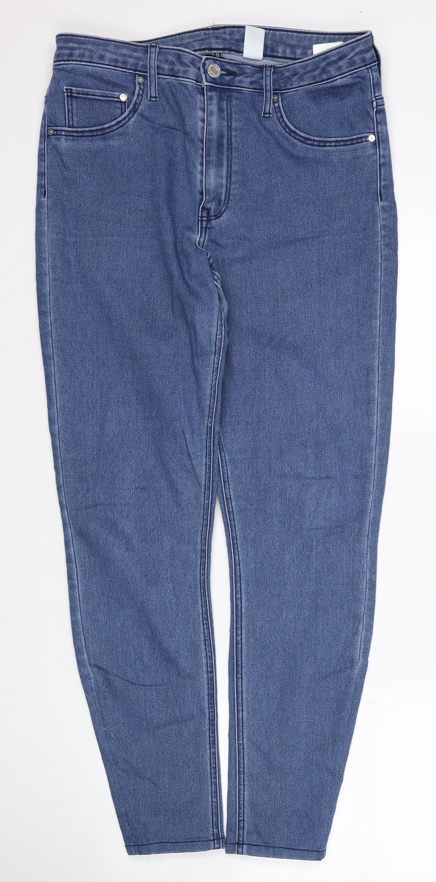 Womens UK Size 33 in H&M Regular Fit Skinny Blue Jeans