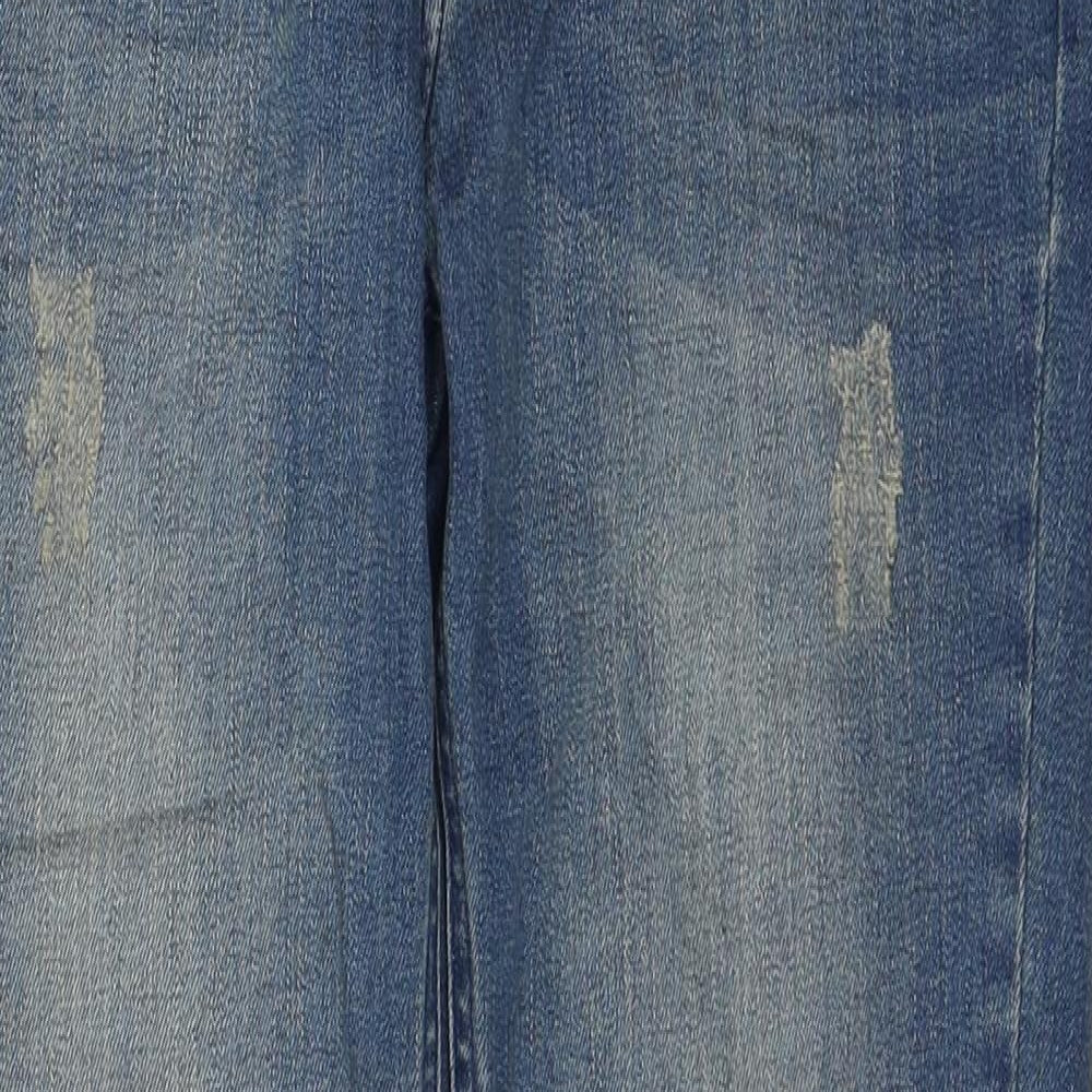 Therapy Womens Blue Cotton Skinny Jeans Size 10 L26 in Regular Button