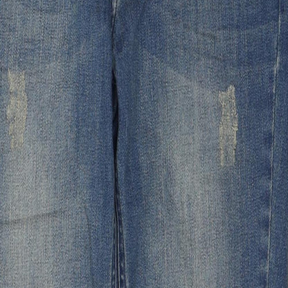 Therapy Womens Blue Cotton Skinny Jeans Size 10 L26 in Regular Button