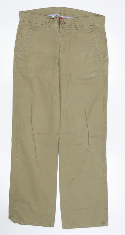 Mens UK Size 30 in Preworn Regular Fit Straight Beige Jeans