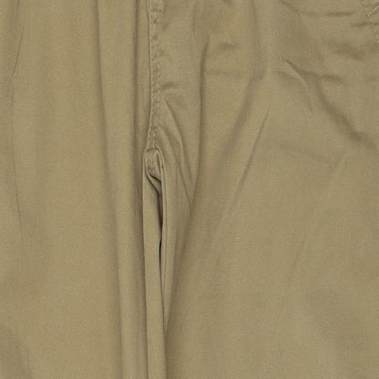 Denim & Co. Mens Beige Cotton Straight Jeans Size 30 in L30 in Regular Zip