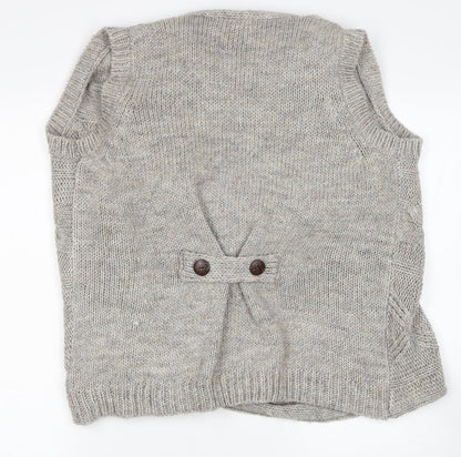 Womens UK Size 16 Marks and Spencer Brown Cardigan Jumper