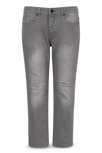Womens UK Size 32 in Denim & Co. Regular Fit Straight Grey Jeans