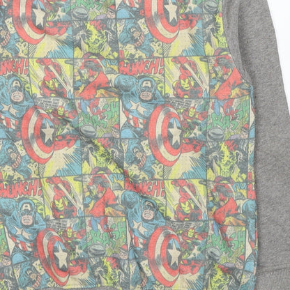 NEXT Boys Grey Polyester Pullover Sweatshirt Size 6 Years Pullover - Comic Book Marvel
