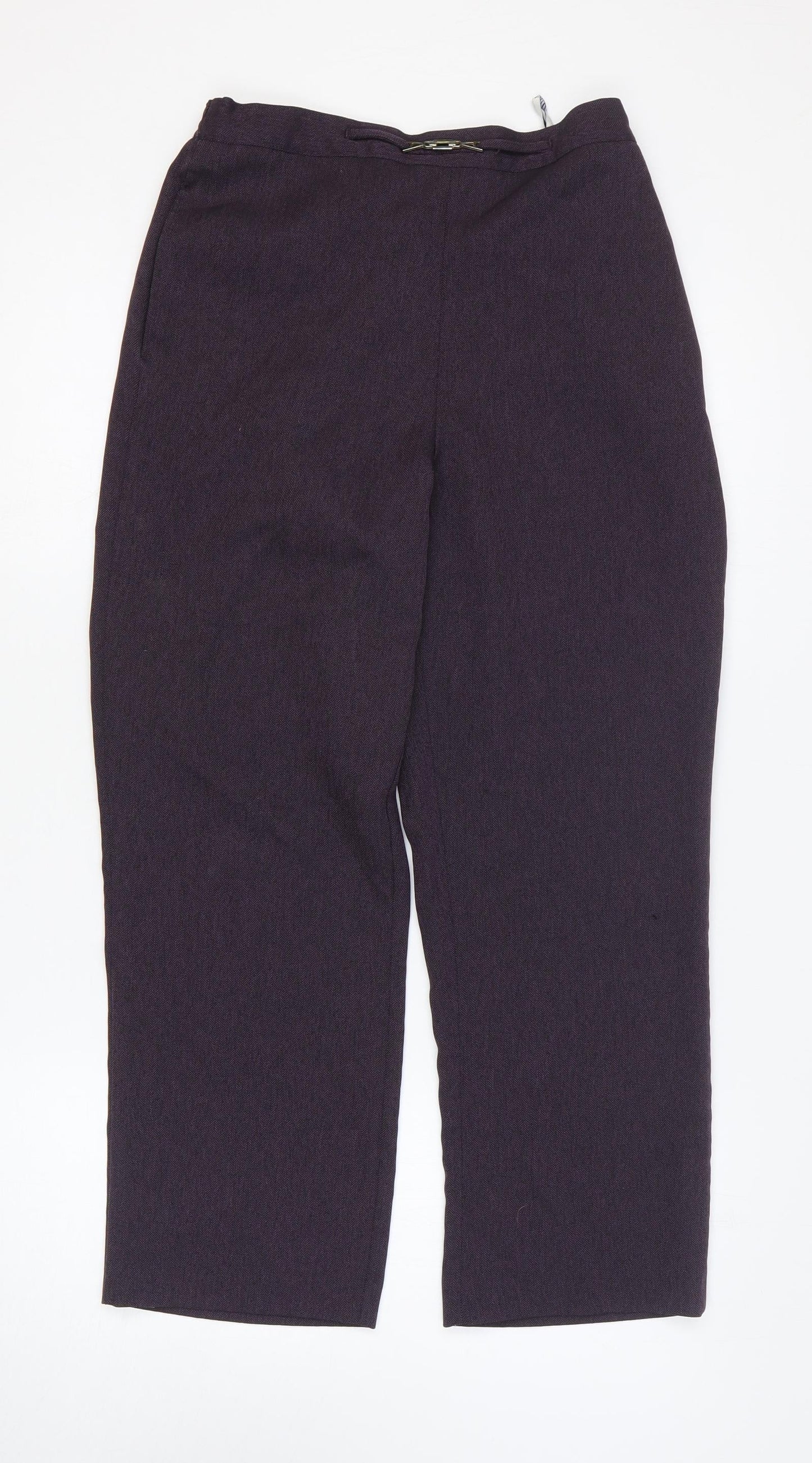 Womens UK Size 10 BHS Regular Fit  Purple Trousers