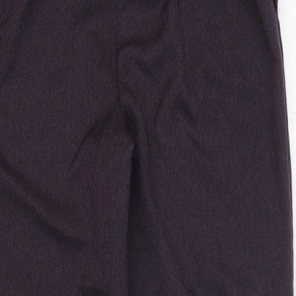 Womens UK Size 10 BHS Regular Fit  Purple Trousers