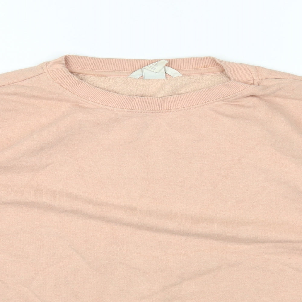 Womens UK Size M H&M Pink Pullover Jumper