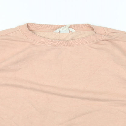 Womens UK Size M H&M Pink Pullover Jumper