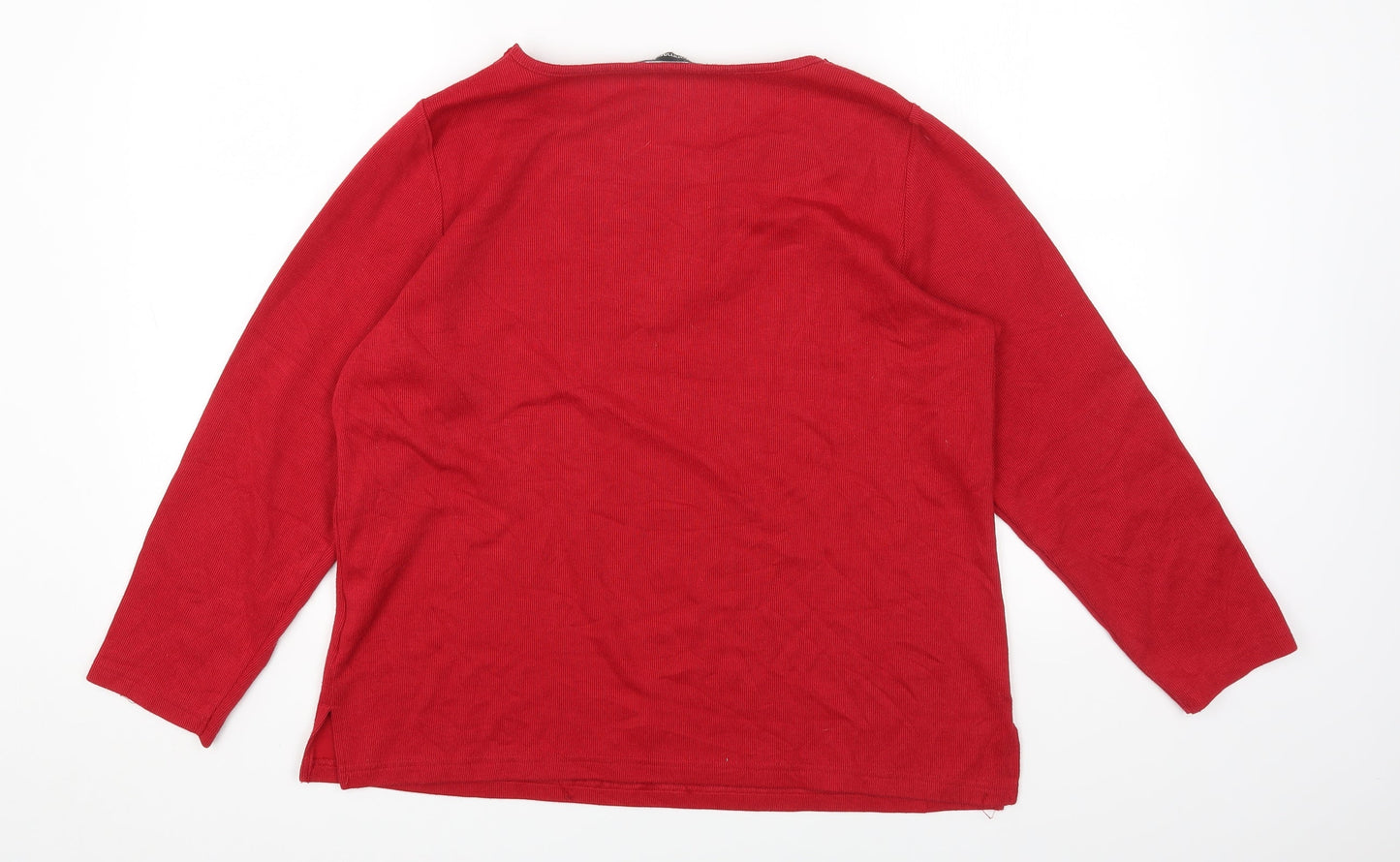 Womens UK Size M Bonmarché Red Pullover Jumper