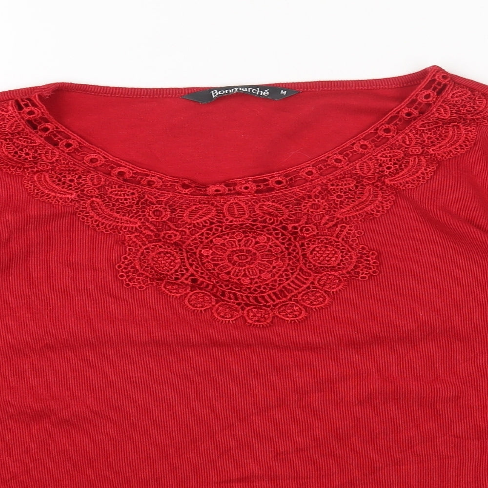 Womens UK Size M Bonmarché Red Pullover Jumper