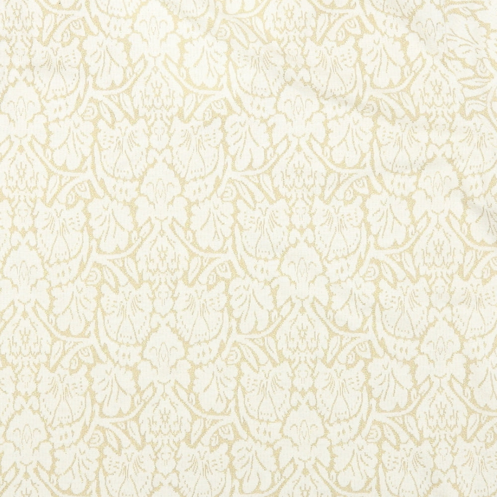 Bonmarché Womens Beige Geometric Acrylic Basic T-Shirt Size L Round Neck