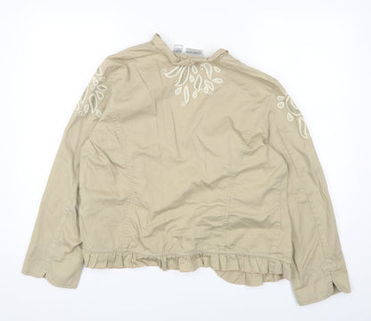 Womens UK Size 2 Chico's Beige Jacket