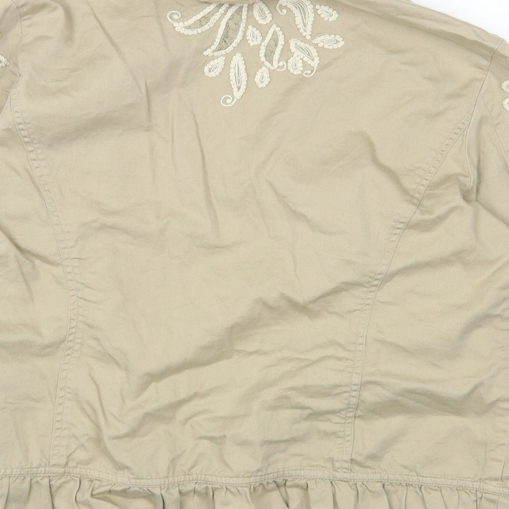 Womens UK Size 2 Chico's Beige Jacket