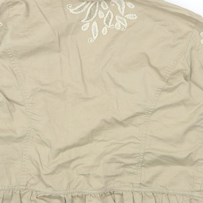 Womens UK Size 2 Chico's Beige Jacket