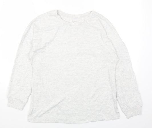 Primark Womens Grey Round Neck Polyester Pullover Jumper Size M