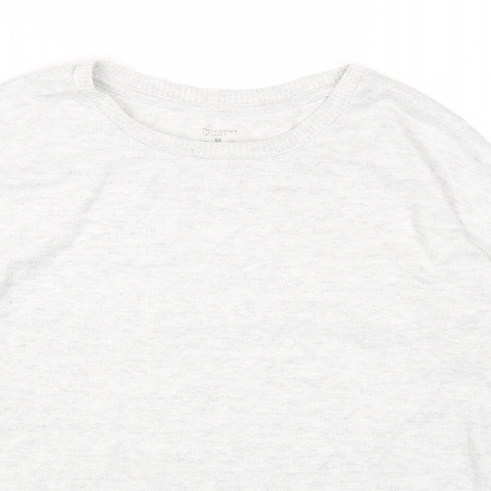 Primark Womens Grey Round Neck Polyester Pullover Jumper Size M