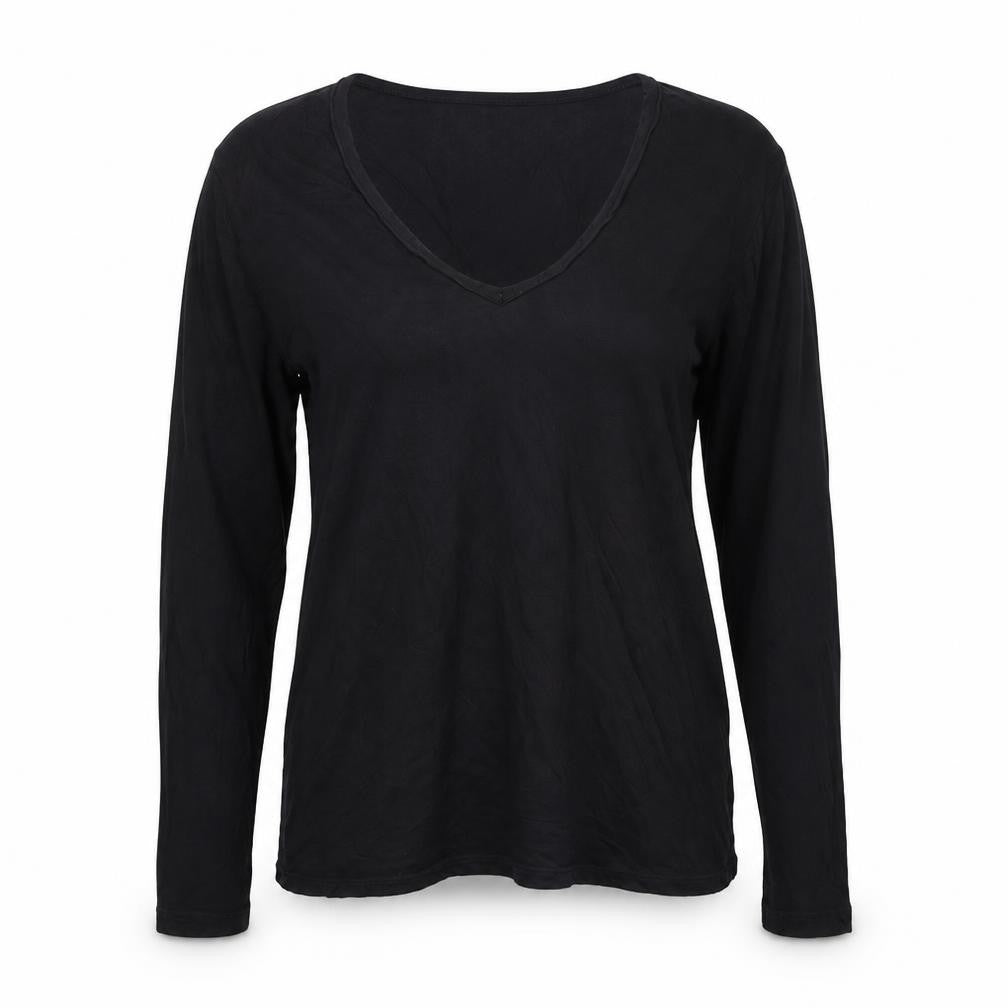 Womens UK Size 10 ASOS Black Basic T-Shirt