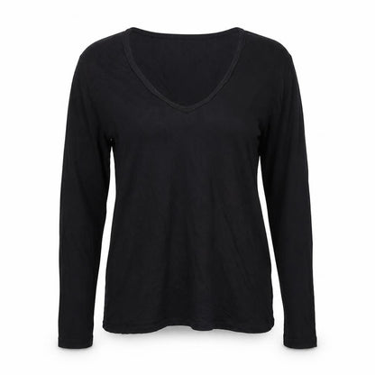 Womens UK Size 10 ASOS Black Basic T-Shirt