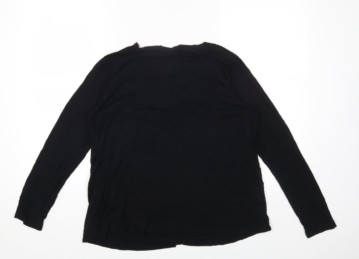 Womens UK Size 10 ASOS Black Basic T-Shirt