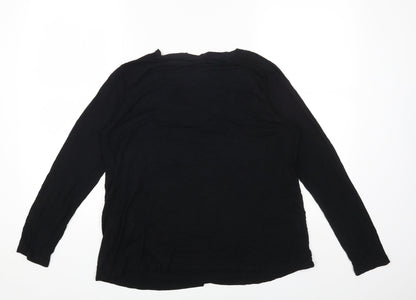 Womens UK Size 10 ASOS Black Basic T-Shirt