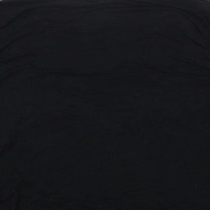 Womens UK Size 10 ASOS Black Basic T-Shirt