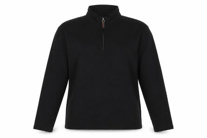 JACHS Womens Black High Neck Cotton Pullover Jumper Size M