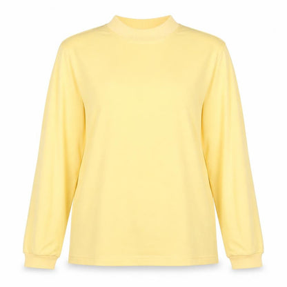Black Pepper Womens Yellow Polyester Pullover Sweatshirt Size 16 Pullover