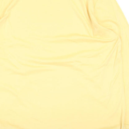 Black Pepper Womens Yellow Polyester Pullover Sweatshirt Size 16 Pullover