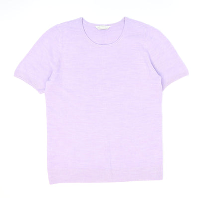 BHS Womens Purple Round Neck Acrylic Pullover Jumper Size 12