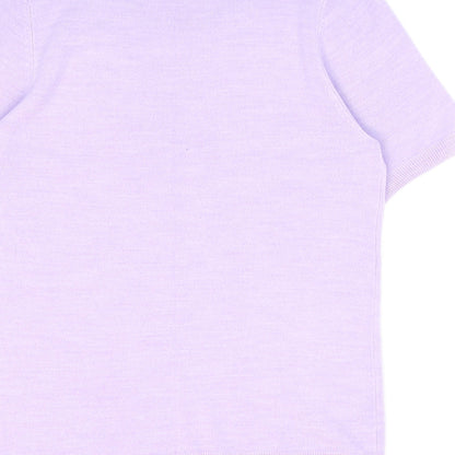BHS Womens Purple Round Neck Acrylic Pullover Jumper Size 12