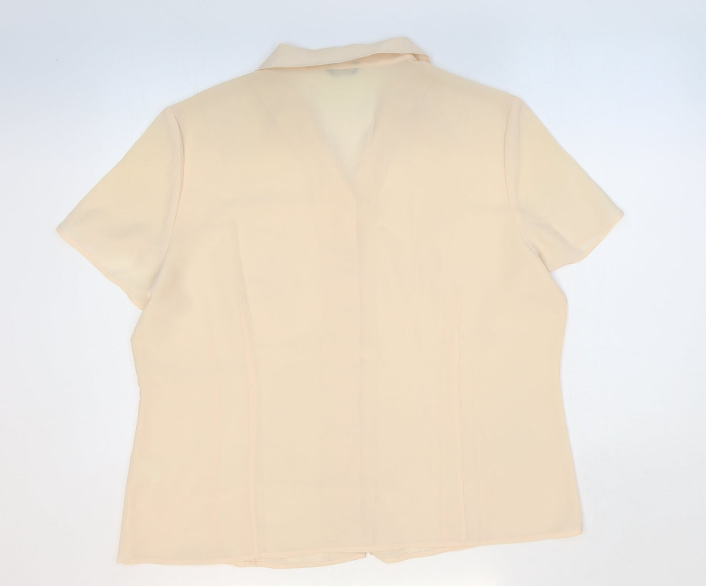 Womens UK Size 18 Debenhams Orange Basic Button-Up
