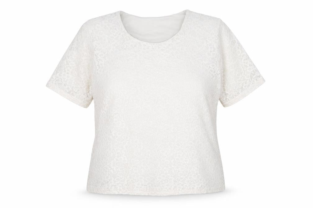 Womens UK Size 16 Preworn White Basic T-Shirt