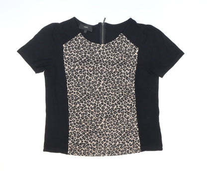 Womens UK Size 12 NEXT Black Basic T-Shirt