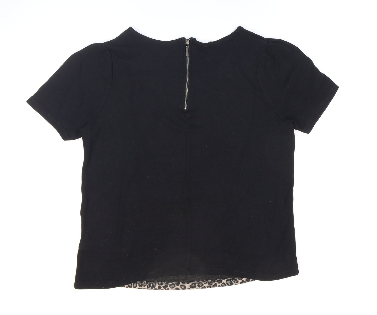 Womens UK Size 12 NEXT Black Basic T-Shirt