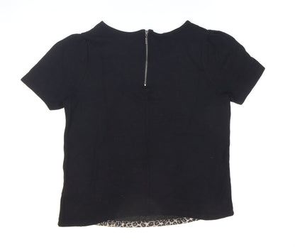 Womens UK Size 12 NEXT Black Basic T-Shirt