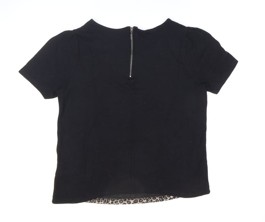 Womens UK Size 12 NEXT Black Basic T-Shirt