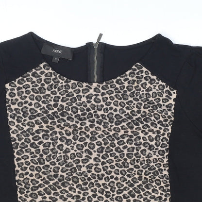 Womens UK Size 12 NEXT Black Basic T-Shirt