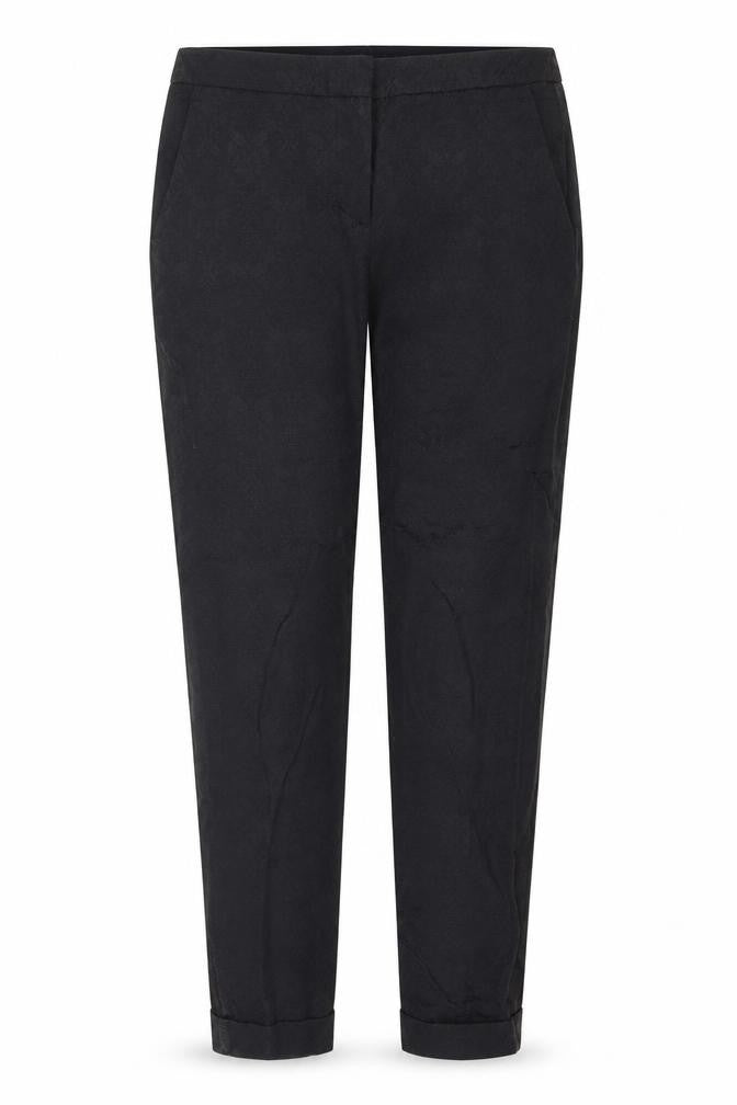 Womens UK Size 4 Zara Regular Fit Carrot Black Trousers