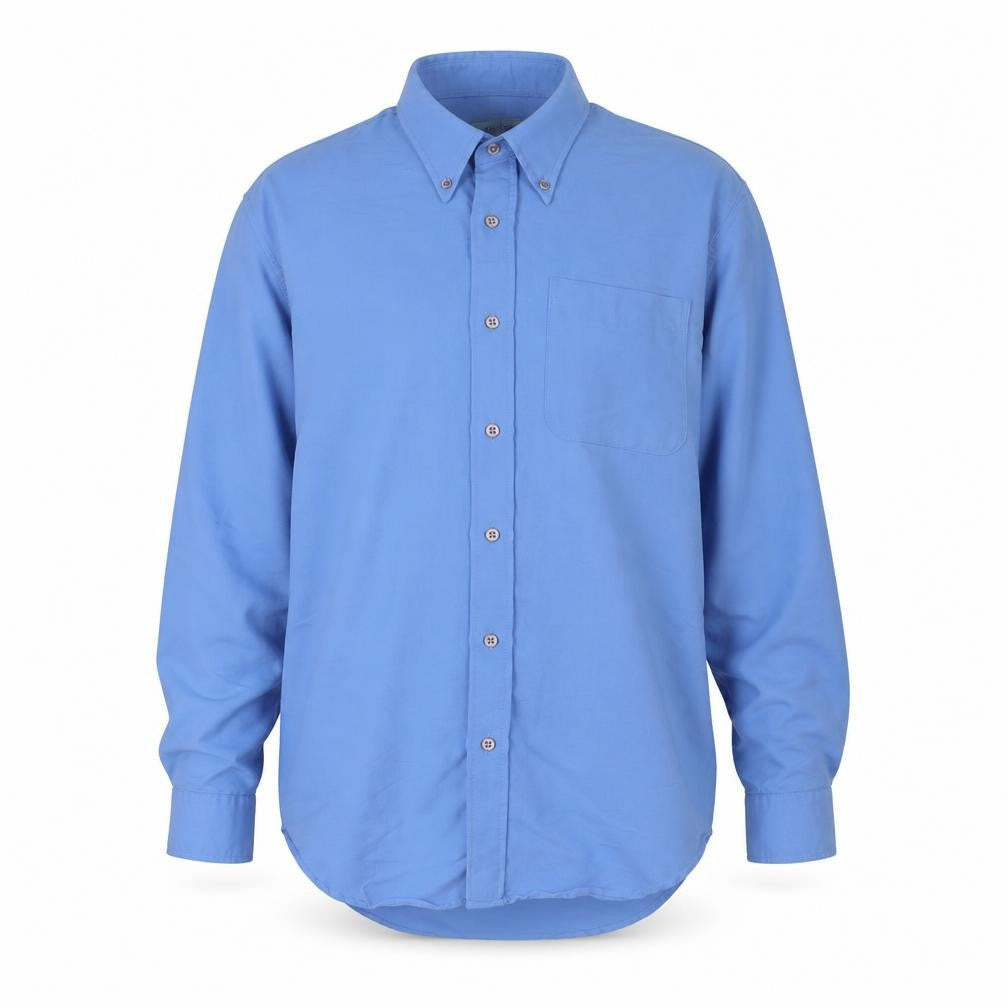 Mens UK Size M Charles Morgan Blue  Button-Up Long Sleeve Casual Shirt
